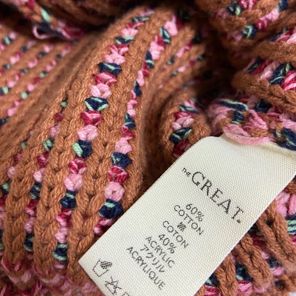 🍓The GREAT. Montana Cropped Cotton Sweater - Picture 10 of 10